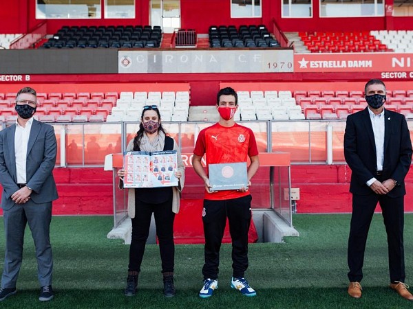 Els jugadors del Girona FC Genuine ja tenen els seus cromos