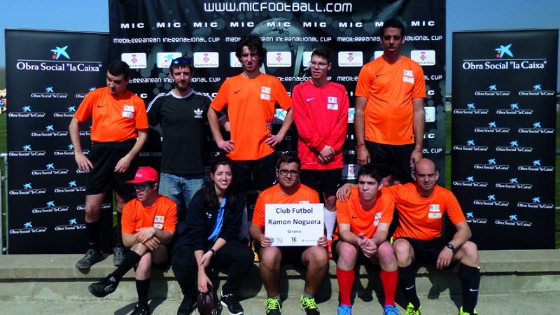 Imatge d'arxiu de l'equip de futbol adaptat de la FRN al torneig MIC Integra
