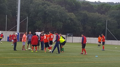 El primer entrenament del Girona FC Genuine